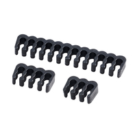 Akasa Kabelkamm Set - 3mm schwarz abrazadera para cable Negro
