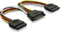 Deltaco SATA-15 - 0,1 m - SATA 15-Pin - 2 x SATA 15-Pin - Mnnlich - Weiblich - Gerade