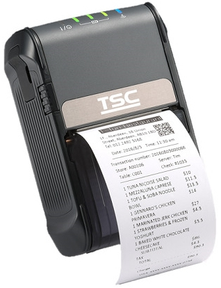 TSC Alpha-2R - Direkt Wrme - Mobiler Drucker - 203 x 203 DPI - 4 ips - 102 mm/sek - 50 - 140 m