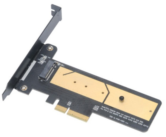 Akasa AK-PCCM2P-02 - PCIe - M.2 - PCIe 2.0 - Schwarz - Gold - PC - Passiv