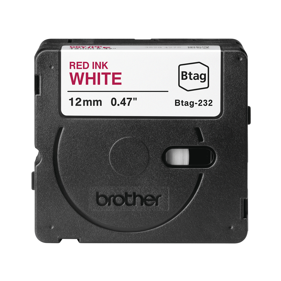 Brother BTAG-232 cinta para impresora de etiquetas Rojo sobre blanco
