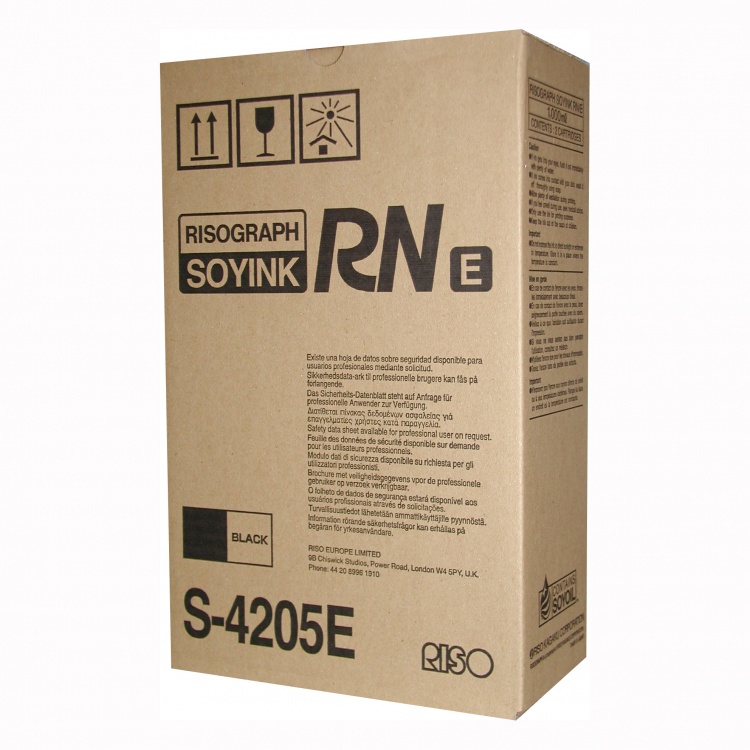 Riso S-4205E - 2x Tinte schwarz - fr RN 2000 2100 2205 2500