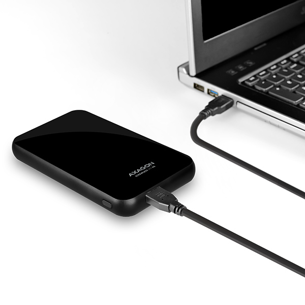 Axagon EE25-S6B caja para disco duro externo Carcasa de disco duro/SSD Negro 2.5