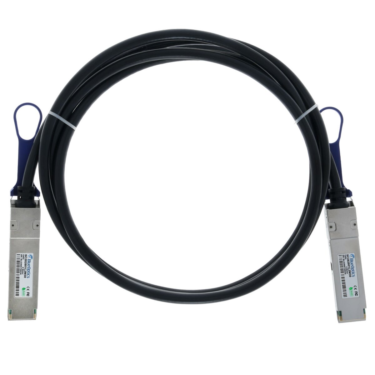 BlueOptics NVIDIA MCP1600-E002E26 BlueLAN SC282801L2M30 QSFP28 Direct Attach Kabel, 100GBASE-CR4, 30AWG, 2 Meter