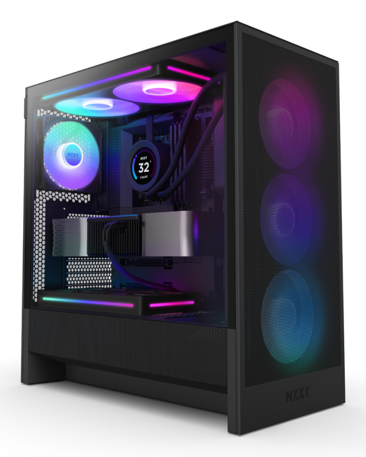NZXT H5 Flow RGB - Mid tower - E-ATX - Seitenteil mit Fenster (geh�rtetes Glas)