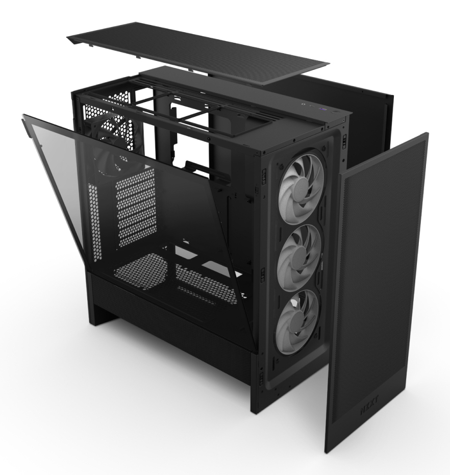 NZXT H5 Flow RGB - Mid tower - E-ATX - Seitenteil mit Fenster (geh�rtetes Glas)