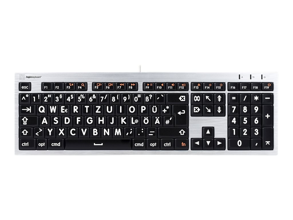 Logickeyboard Largeprint AlbA - Tastatur - USB