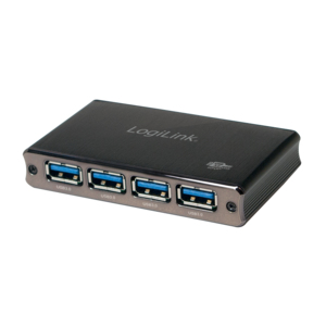 LogiLink UA0282 hub de interfaz USB 3.2 Gen 1 (3.1 Gen 1) Micro-B 5000 Mbit/s Negro