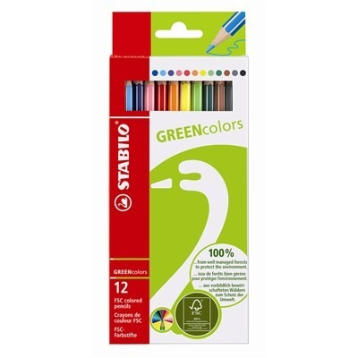 STABILO GREENcolors Farbstifte Multicolore 12 pi�ce(s)