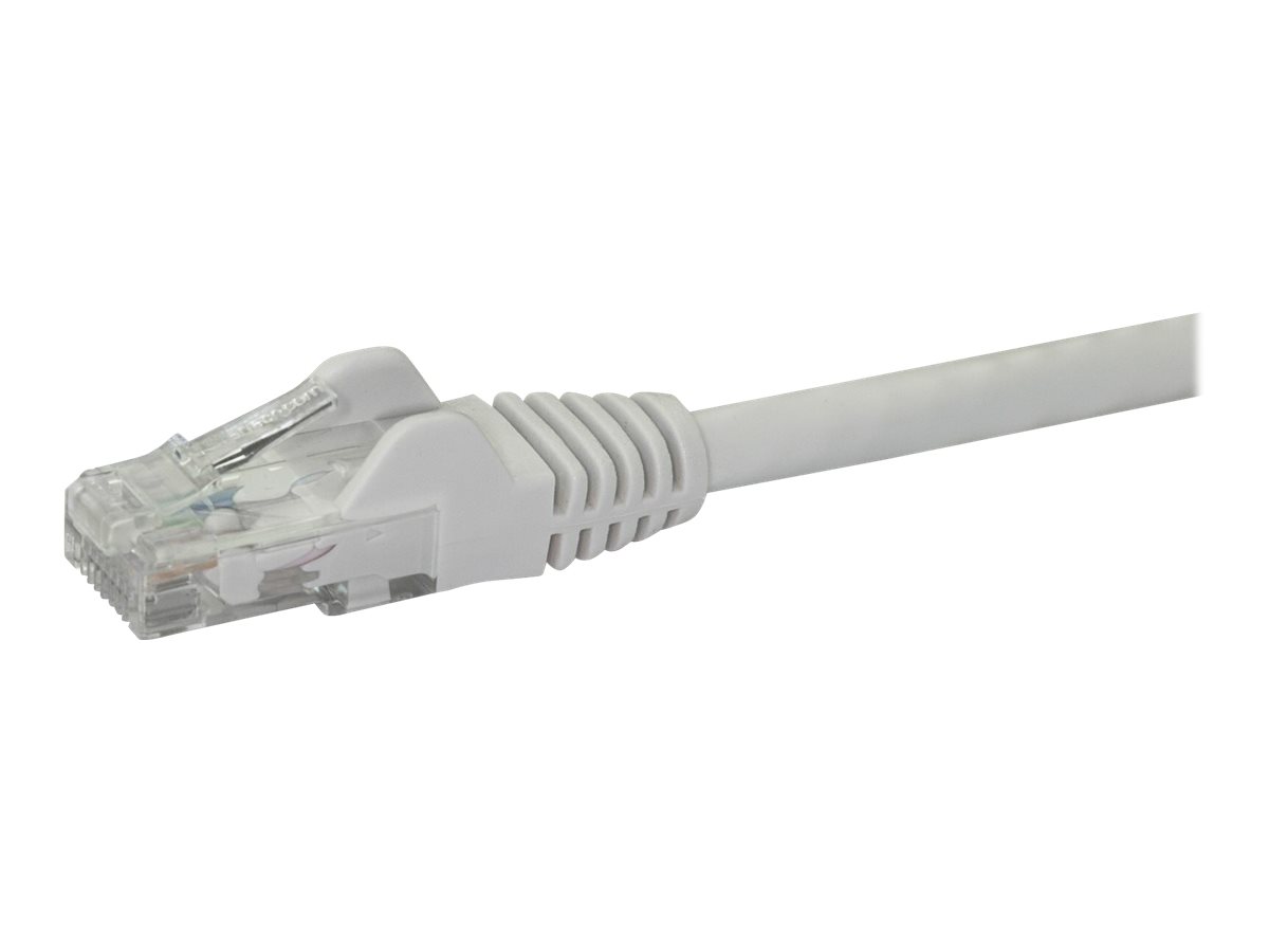 StarTech.com 50cm CAT6 Ethernet Cable - White CAT 6 Gigabit Ethernet Wire -650MHz 100W PoE RJ45 UTP Network/Patch Cord Snagless w/Strain Relief Fluke Tested/Wiring is UL Certified/TIA