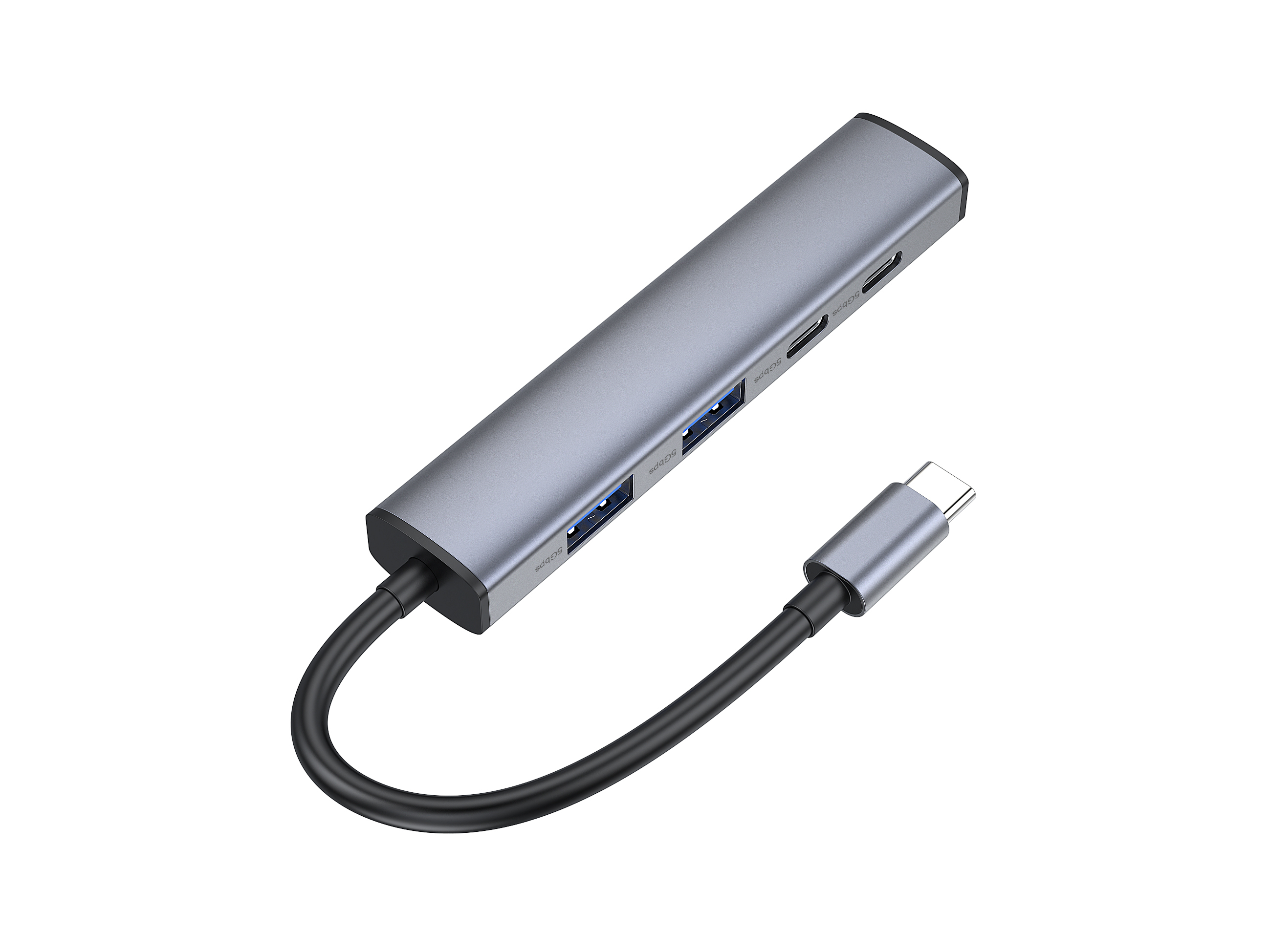 Conceptronic 4-1 Dock USB-C->2xUSB-C/2xUSB-a/100WPD gr