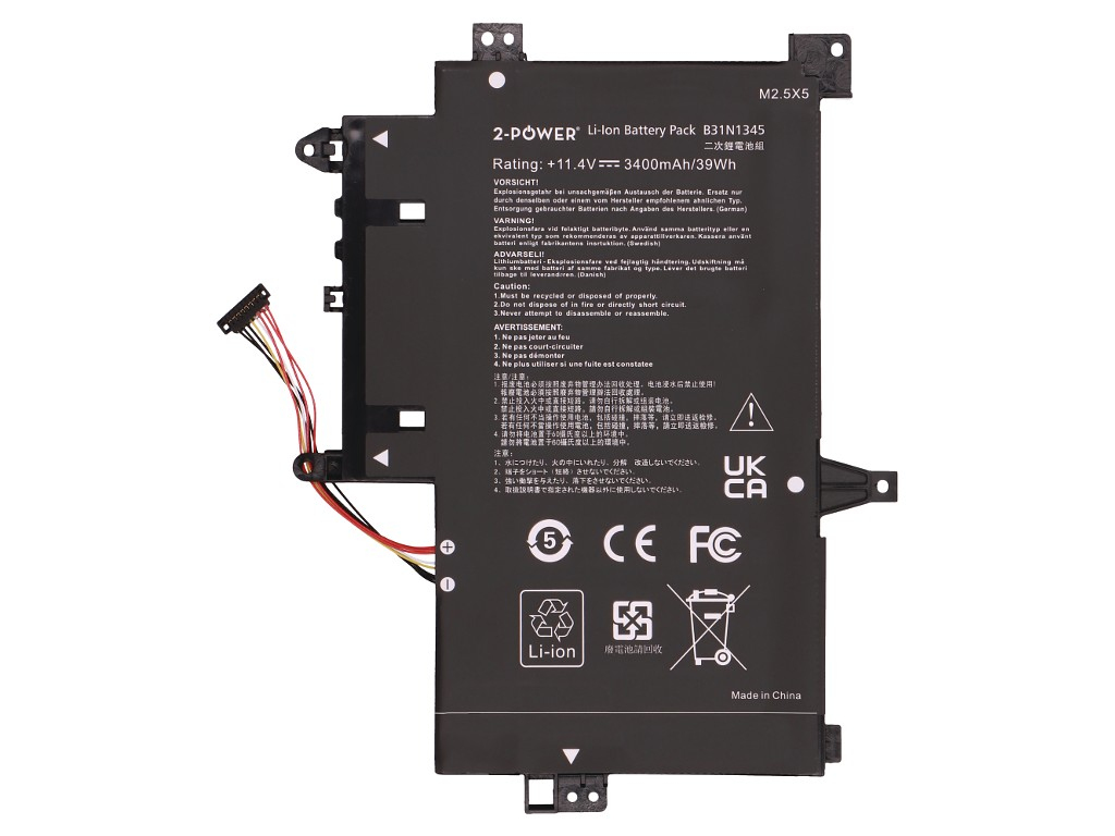 2-power Main Battery Pack Asus Transformer Book Flip TP500LA - Batterie - 3.400 mAh