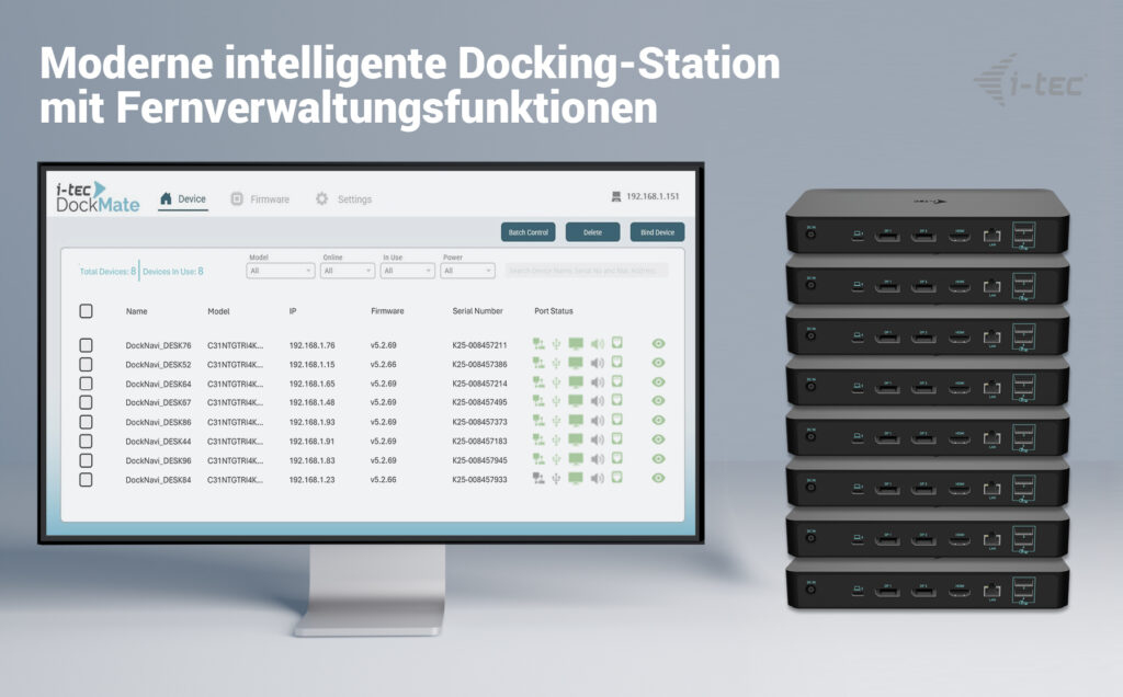 i-tec USB-C Intelligent Triple Display Docking Station + Power Delivery 100W