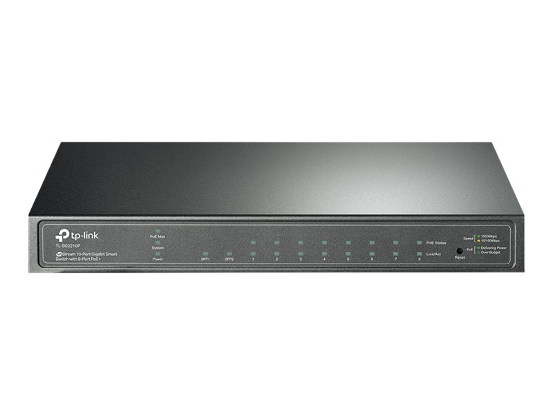 TP-Link TL-SG2210P Gestionado L2 Gigabit Ethernet (10/100/1000) Energa sobre Ethernet (PoE) Negro