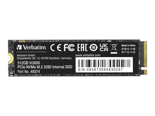 Verbatim Vi3000 512 Go M.2 PCI Express 3.0 NVMe