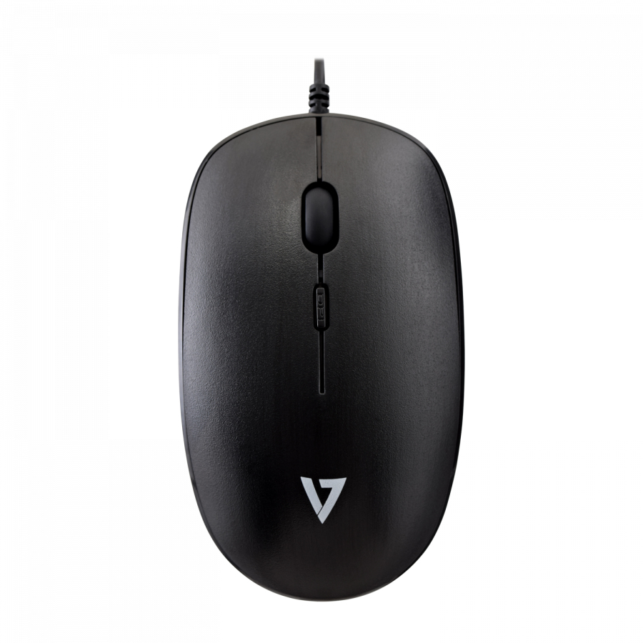 V7 MU200-1E - Low Profile - Maus - optisch - 4 Tasten