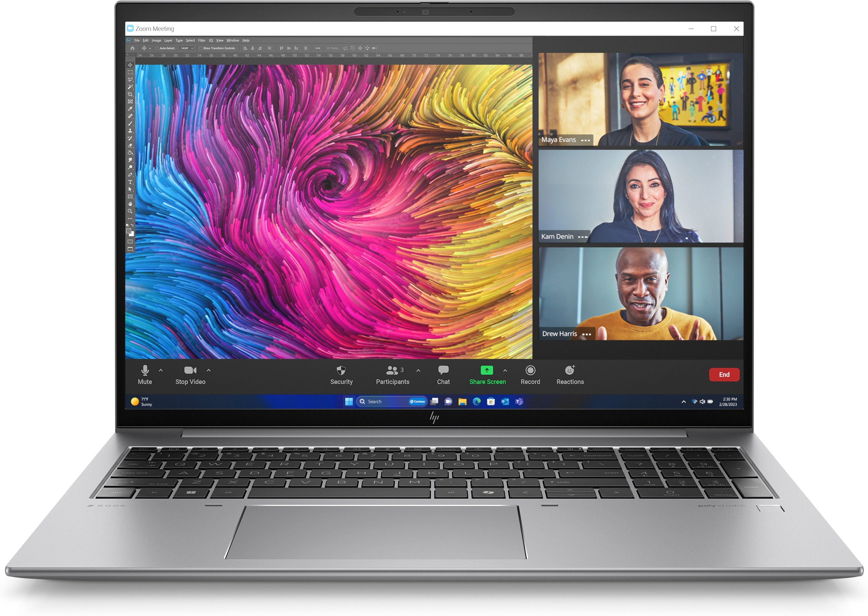 HP ZBook Firefly 16 G11 Mobile Workstation - Wolf Pro Security - Intel Core Ultra 7 155H - Win 11 Pro - RTX A500 - 64 GB RAM - 2 TB SSD NVMe, TLC - 40.6 cm (16)