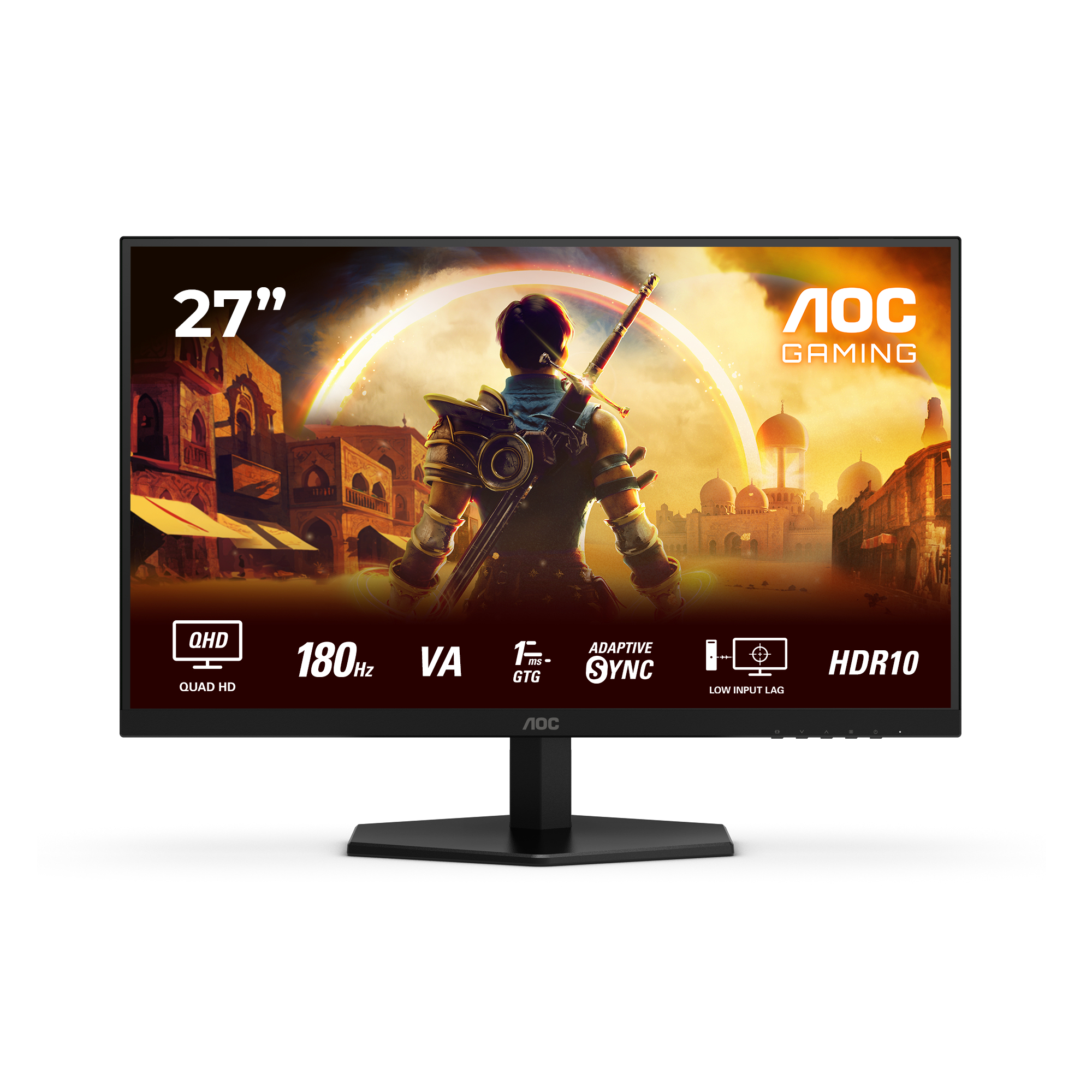 AOC G4 Q27G42XNE pantalla para PC 68,6 cm (27) 2560 x 1440 Pixeles Quad HD LED Negro, Rojo