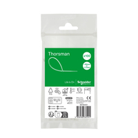 Schneider Electric IMT46401 fascetta Releasable cable tie Poliammide Trasparente, Bianco 100 pz