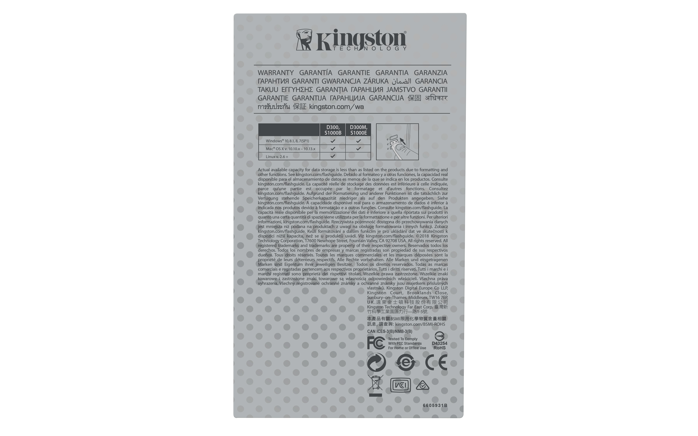 Kingston Technology IronKey S1000 unidad flash USB 64 GB USB tipo A 3.2 Gen 1 (3.1 Gen 1) Plata