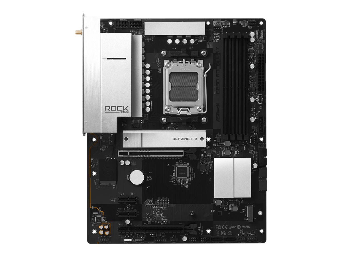 ASRock B850 Rock WiFi7 AM5 ATX HDMI/USB-C - AMD Sockel AM5 (Ryzen Zen4) - ATX