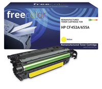 freecolor Toner HP 655A CF452A yellow remanufactured - Wiederaufbereitet - Kompatibel