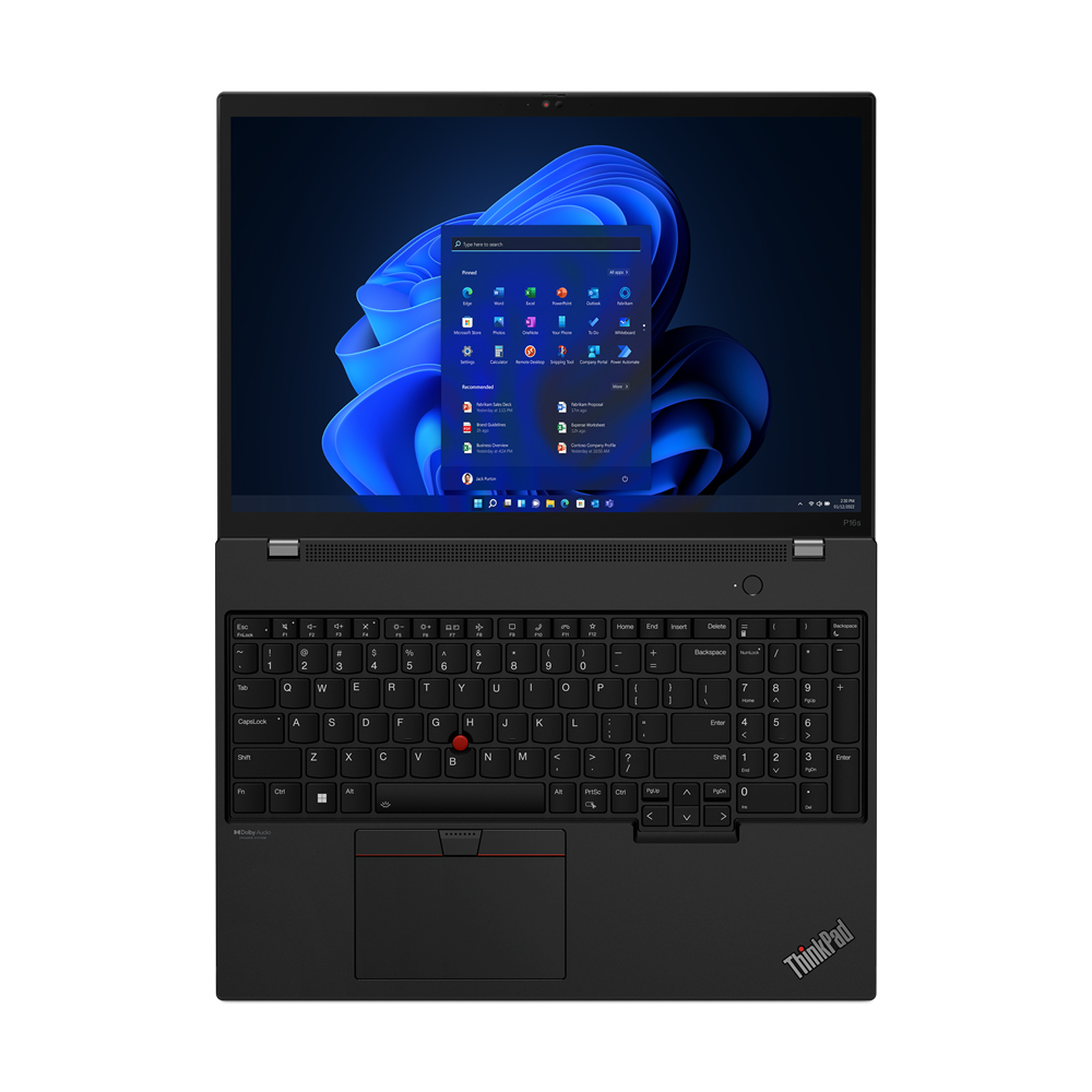 Lenovo P16s Station de travail mobile 40,6 cm (16) �cran tactile WUXGA AMD Ryzen 7 7840U 32 Go LPDDR5x-SDRAM 1 To SSD Wi-Fi 6E (802.11ax) Windows 11 Pro Noir