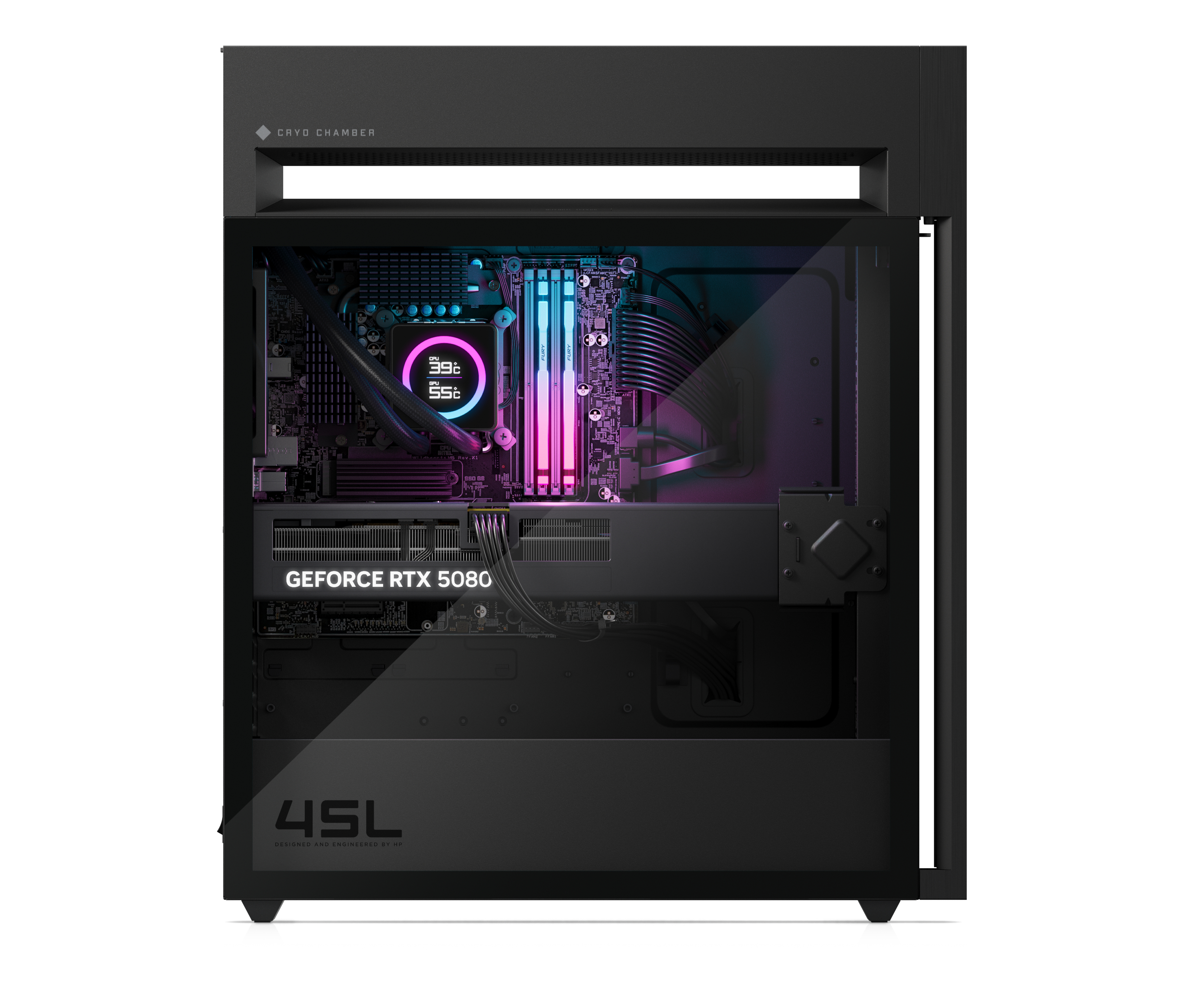 HP OMEN 45L by HP GT22-3093ng - microATX - Core Ultra 9 285K - RAM 32 GB - SSD 2 TB - NVMe - GeForce RTX 5080 - 1GbE, 2.5GbE, Wi-Fi 6E, Bluetooth 5.3 - WLAN: 802.11a/b/g/n/ac/ax (Wi-Fi 6E)