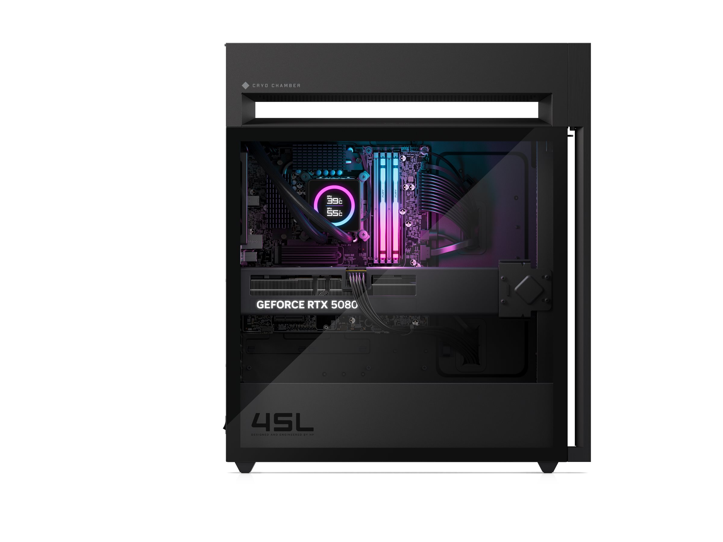 HP OMEN 45L by HP GT22-3093ng - microATX - Core Ultra 9 285K - RAM 32 GB - SSD 2 TB - NVMe - GeForce RTX 5080 - 1GbE, 2.5GbE, Wi-Fi 6E, Bluetooth 5.3 - WLAN: 802.11a/b/g/n/ac/ax (Wi-Fi 6E)