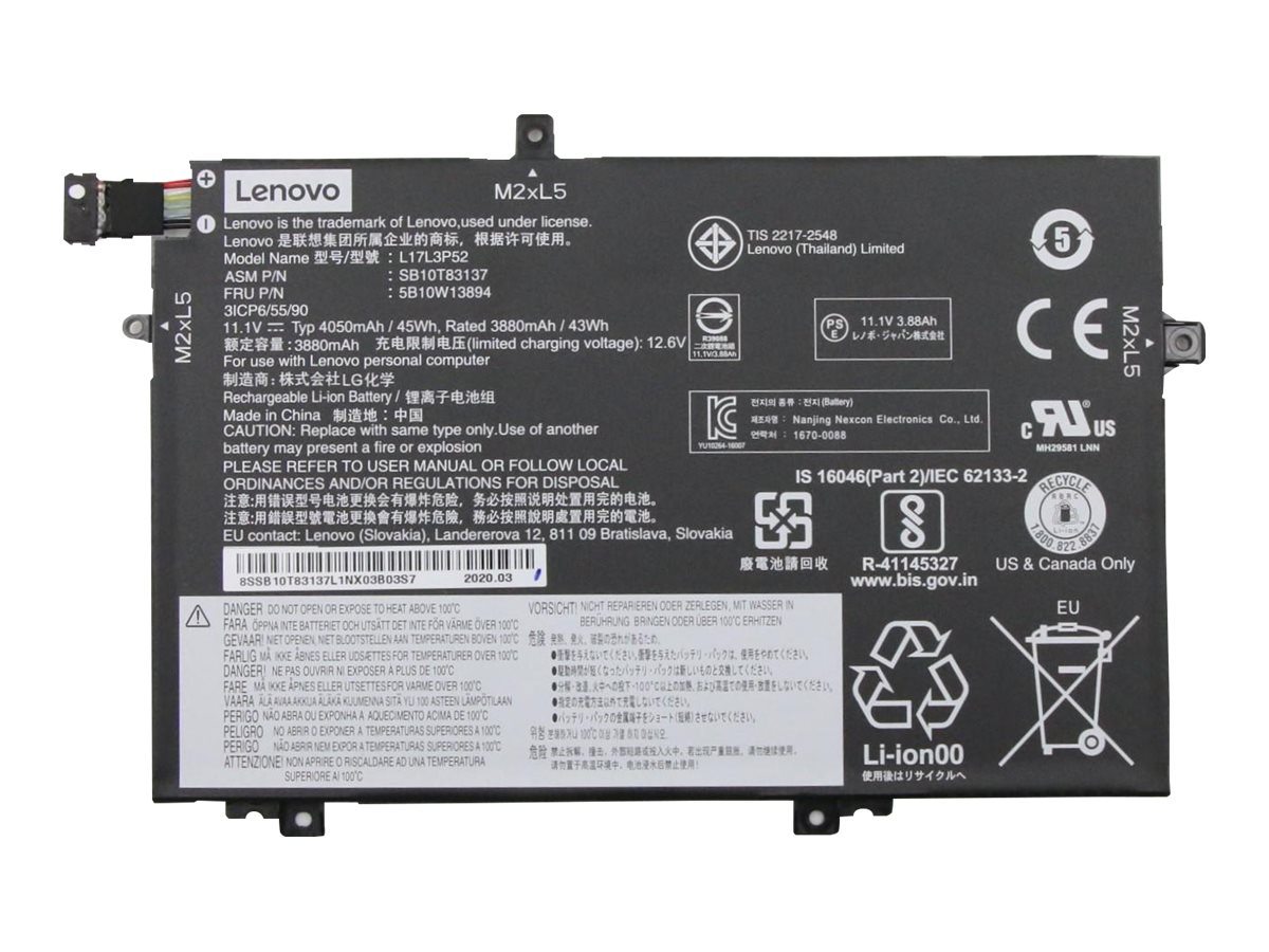 Lenovo LG Chem - Laptop-Batterie - Lithium-Ionen - 3 Zellen