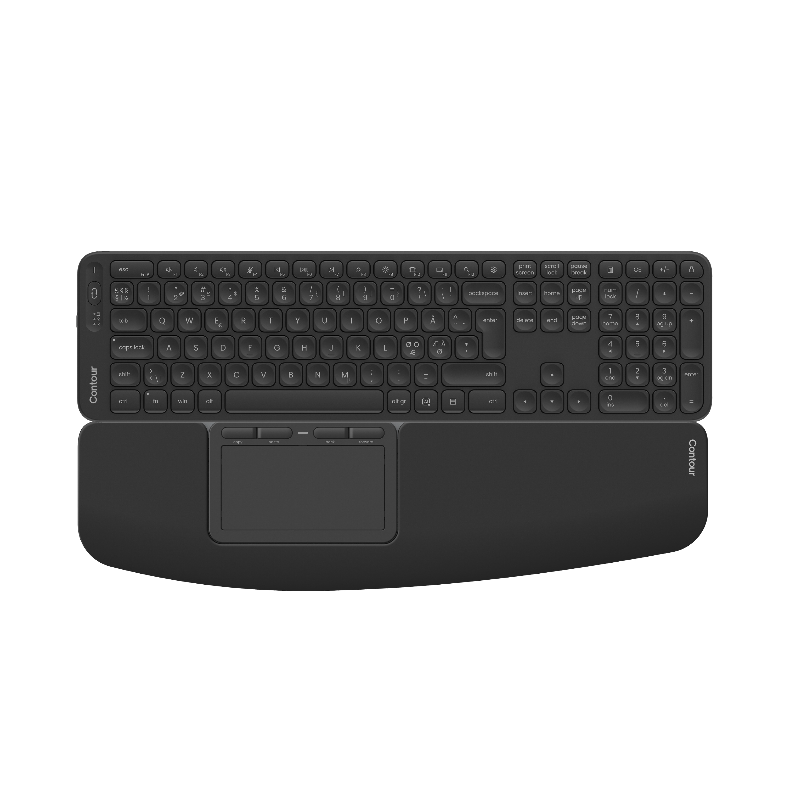 Contour Design CDTP1050BALPN1050 keyboard Home/Office RF Wireless QWERTY Nordic Black