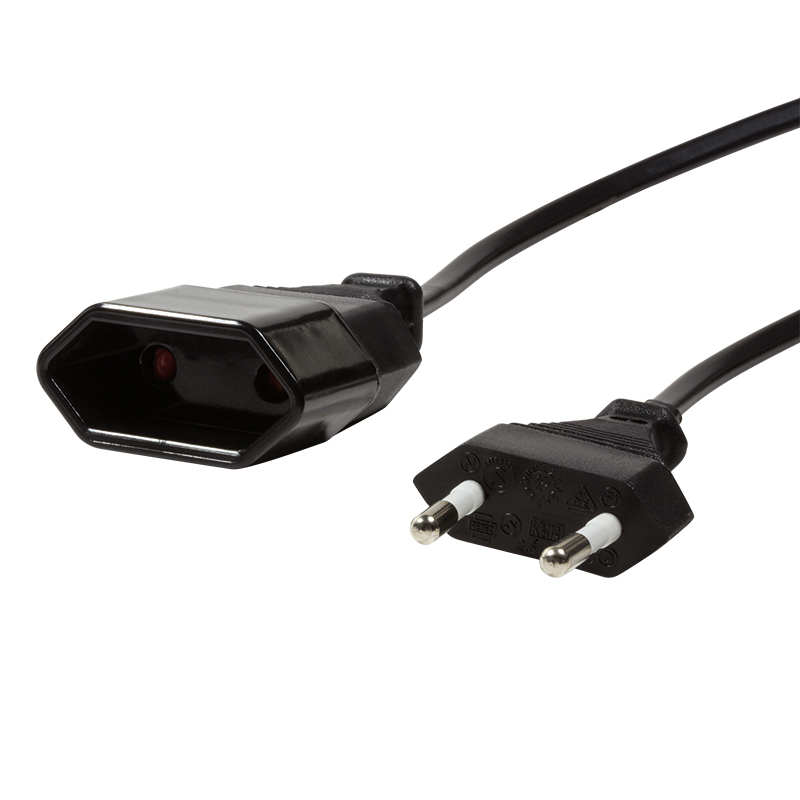 LogiLink 3m, 2xCEE 7/16 Noir CEE7/16