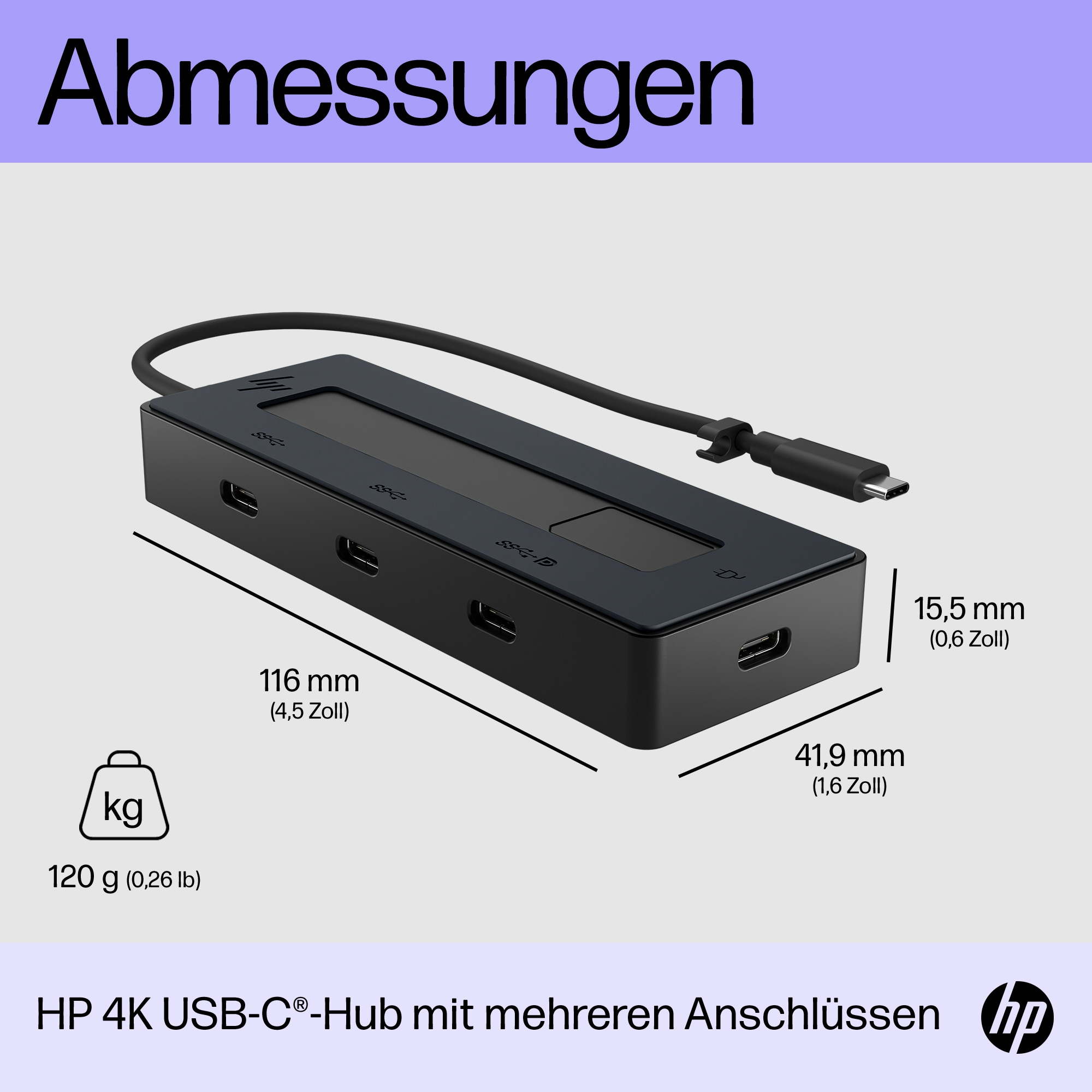 HP 4K USB-C Multiport Hub