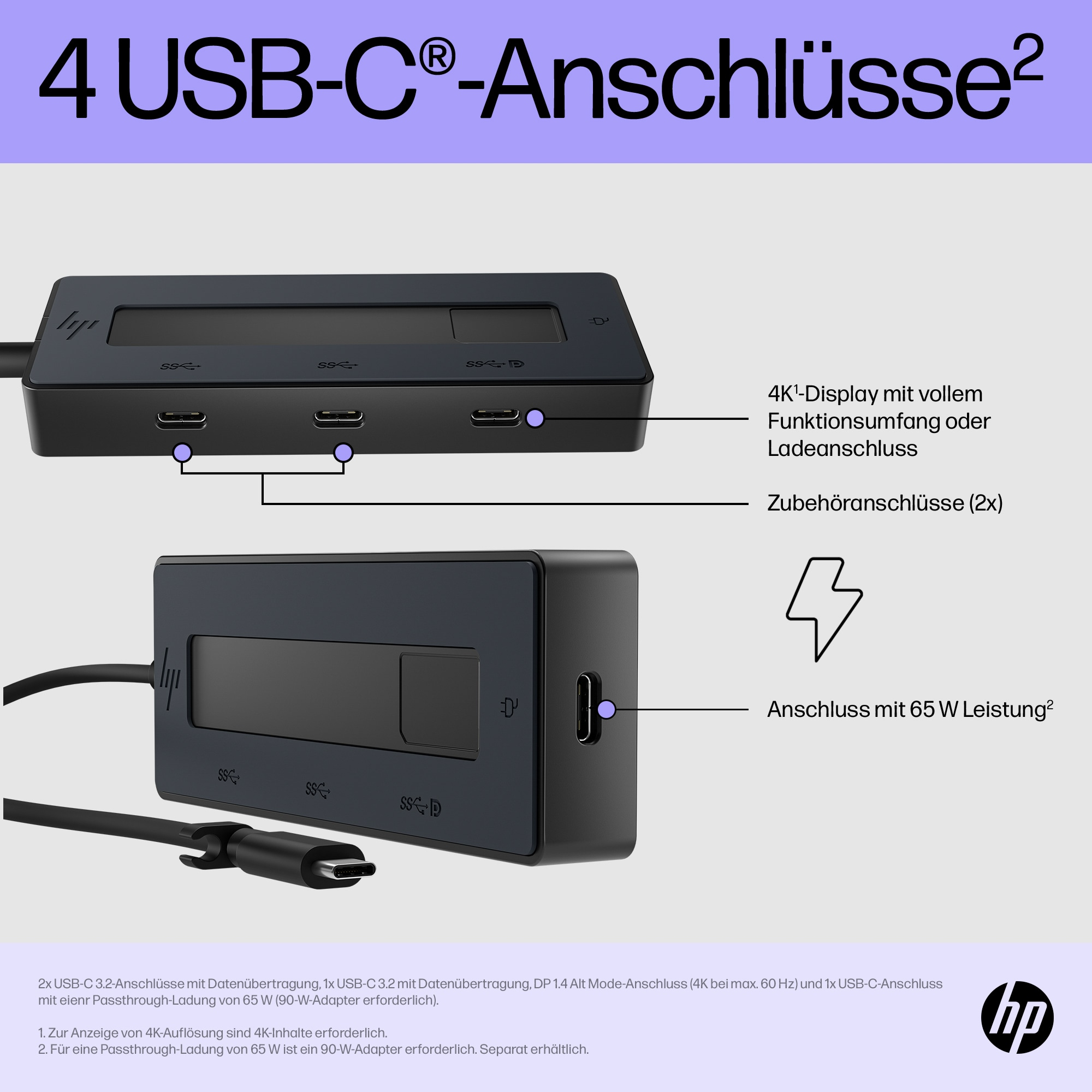 HP 4K USB-C Multiport Hub