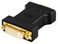 Deltaco DVI-6 - DVI - VGA - Schwarz
