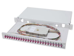 Digitus Fiber Optic Sliding Splice Box, 1U, Equipped, LC, OM4