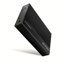 AXAGON EE35-GTR USB-C 3.2 Gen 1 - SATA 6G, 3.5 externes Festplattengeh�use, geriffelt - schwarz - HDD-Wechselrahmen - 3,5