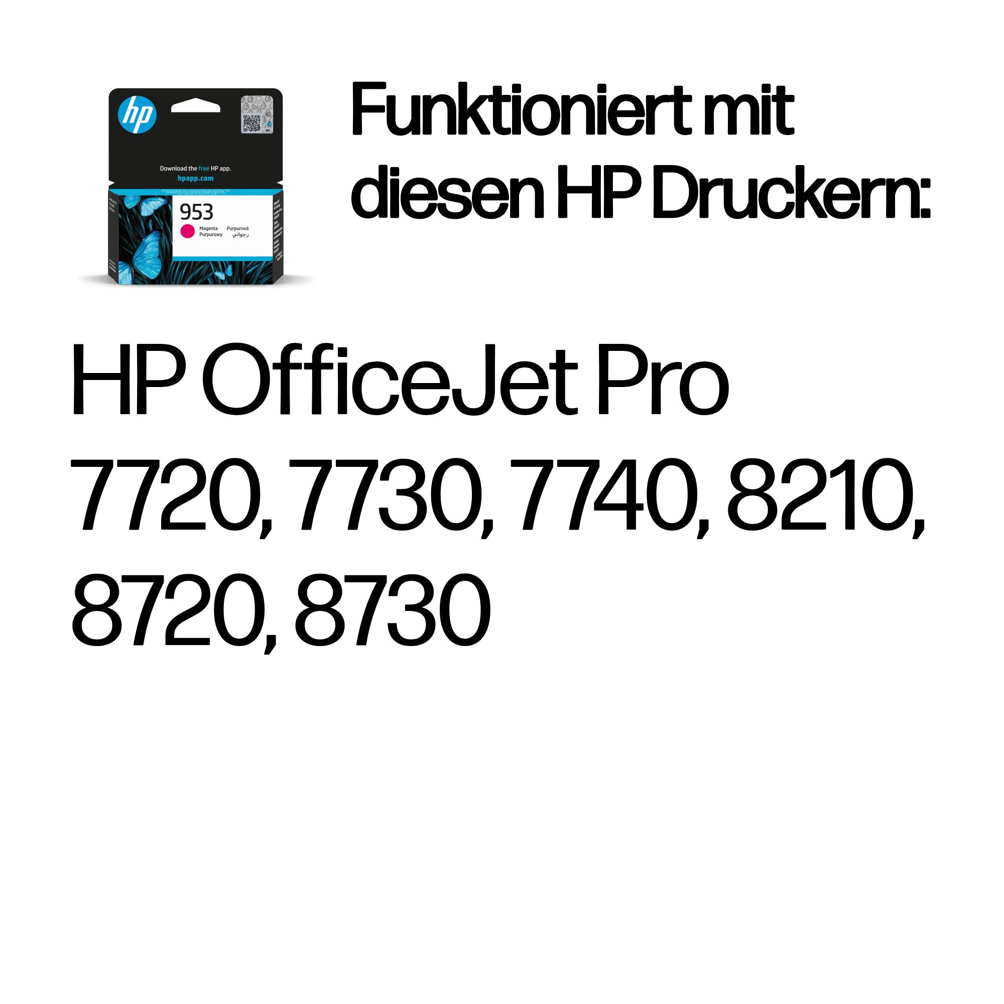 HP 953 - 9 ml - Magenta - original - Blisterverpackung
