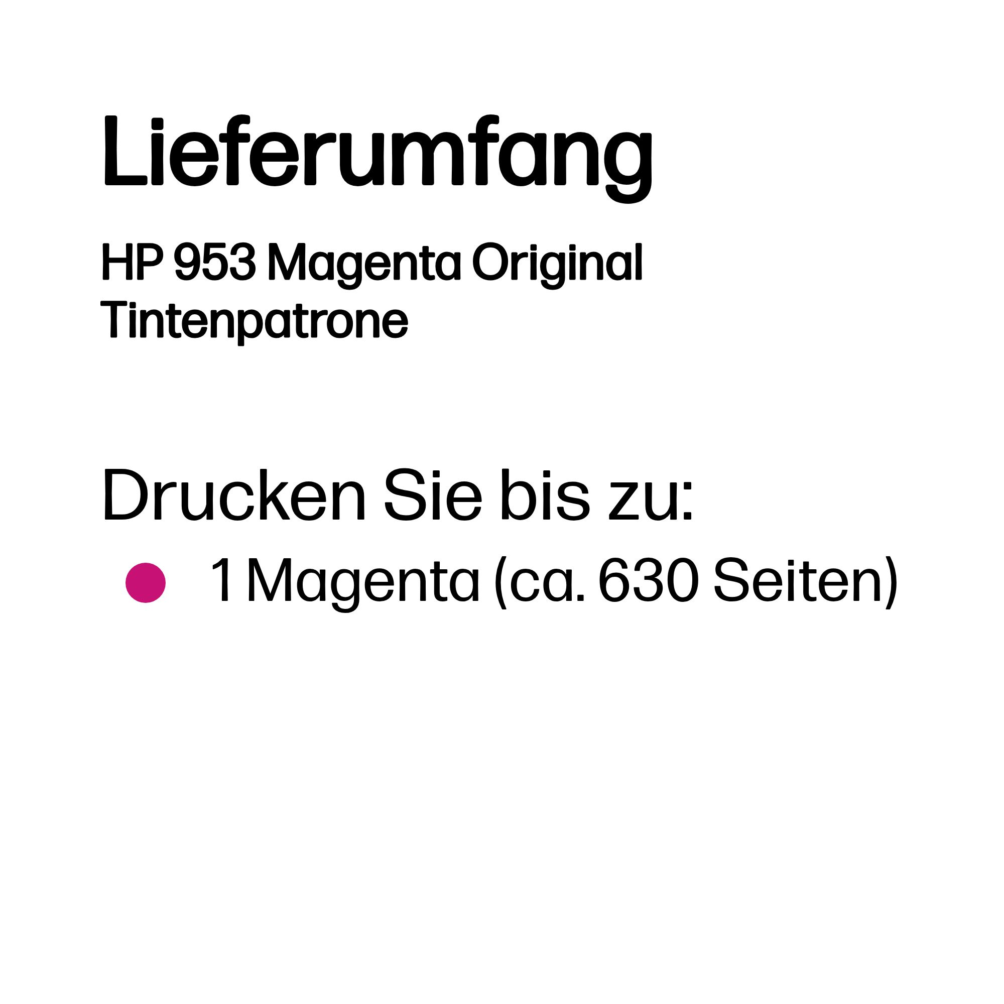 HP 953 - 9 ml - Magenta - original - Blisterverpackung