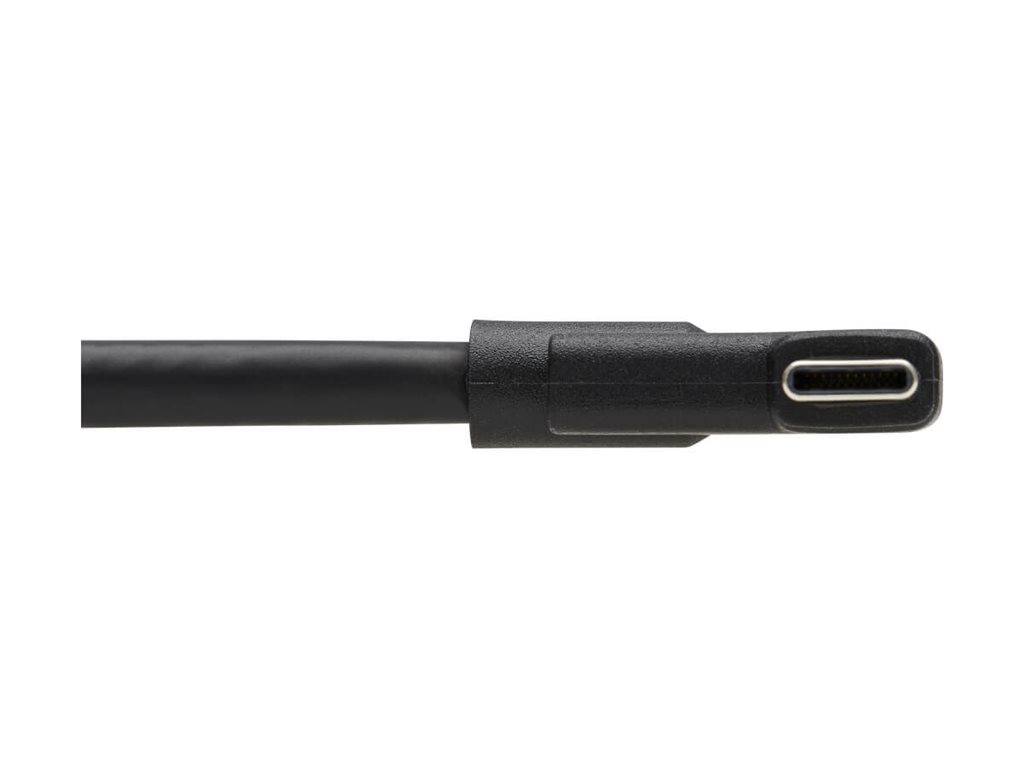 Eaton Tripp Lite Series USB C Cable (M/M) - USB 3.2 Gen 2, Thunderbolt 3, 100W PD Charging, Right-Angle Plug, Black, 1 m (3.3 ft.)