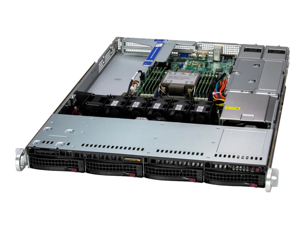 Supermicro SuperServer 512B-WR-G1 - Server - Rack-Montage - 1U - 1-Weg - 1 x Xeon 6500 Series 6505P / 2.2 GHz - RAM 32 GB - SATA/SAS - Hot-Swap 8.9 cm (3.5)