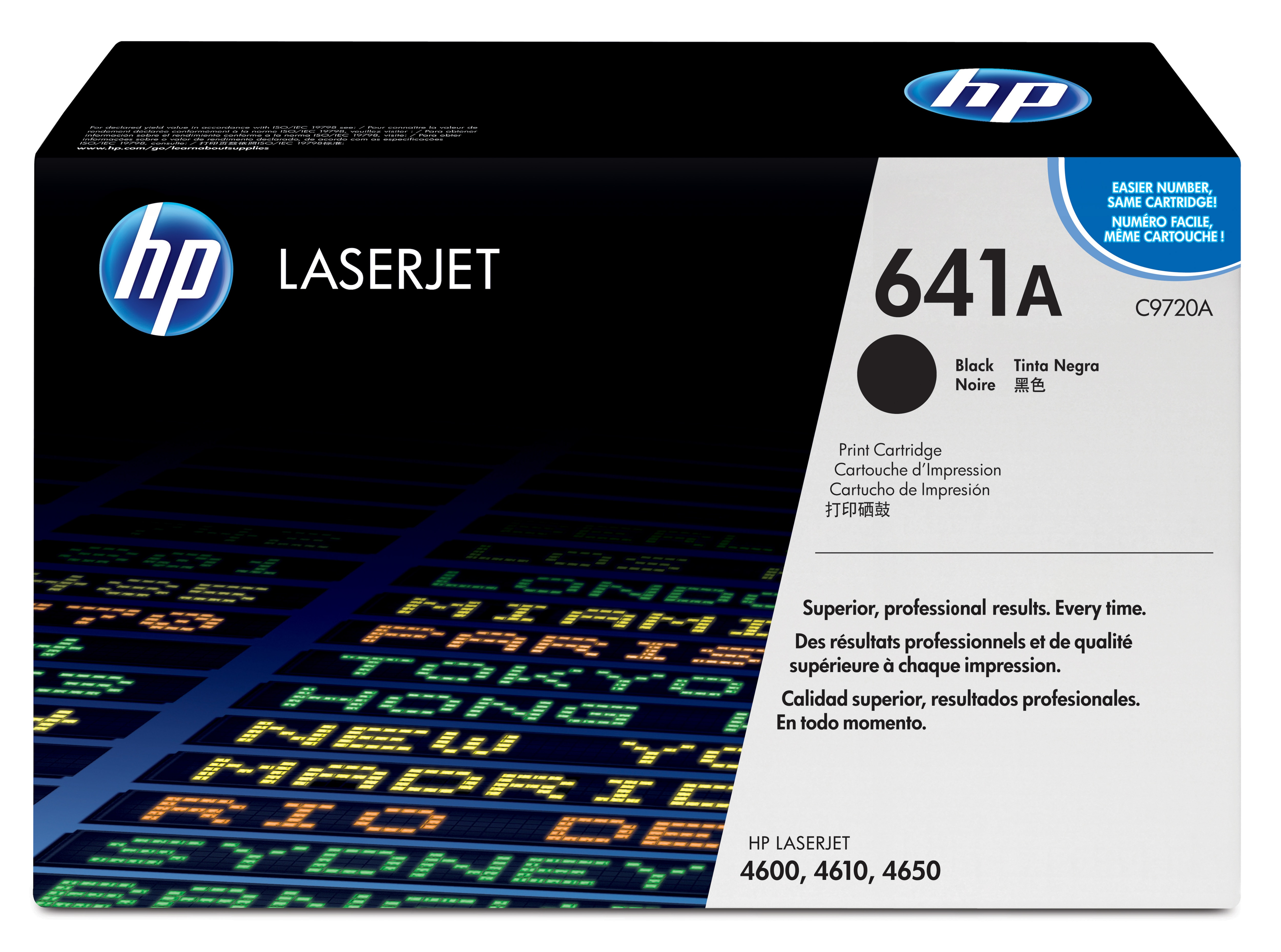 HP Cartouche dimpression noire Color LaserJet C9720Aavec technologie dimpression intelligente cartucho de tner 1 pieza(s) Original Negro