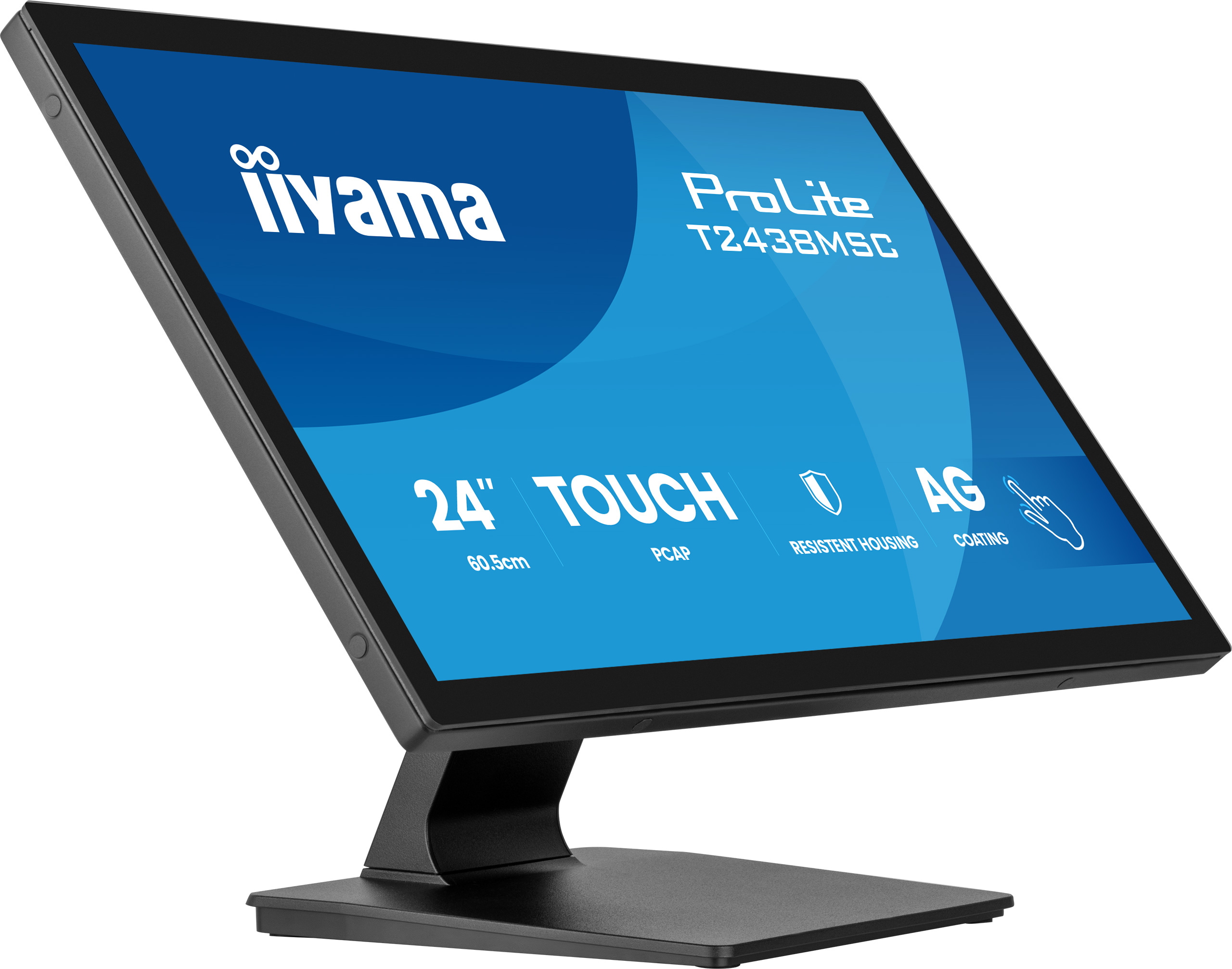 iiyama ProLite T2438MSC-B2 computer monitor 60.5 cm (23.8) 1920 x 1080 pixels Full HD Touchscreen
