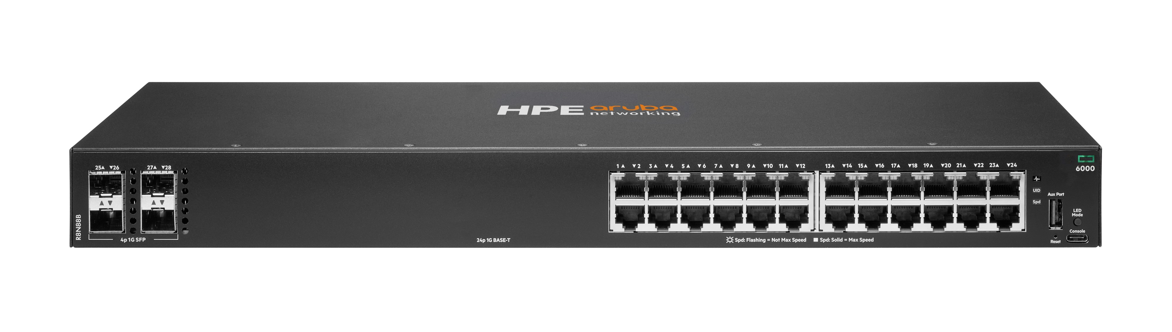 HPE Networking Cx 6000 24p 10M/100M/1G 4p Sfp 1G Switch - Switch - 1 Gbps