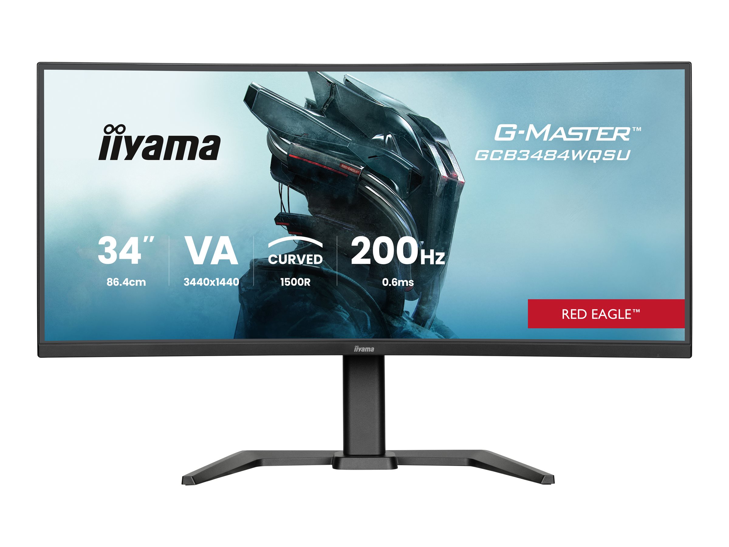 iiyama G-MASTER GCB3484WQSU-B2 34IN PRO-GAMING 0.4MS VA LCD 3440X144 computer monitor 86.4 cm (34) 3440 x 1440 pixels UltraWide Quad HD Black
