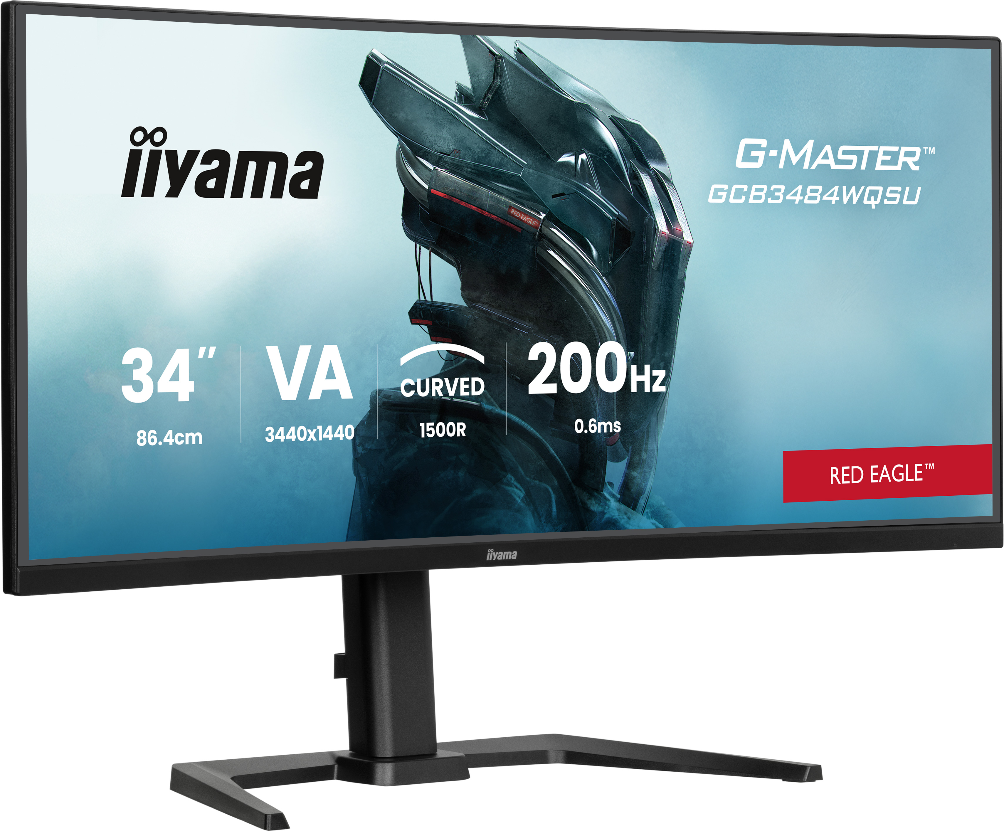 iiyama G-MASTER GCB3484WQSU-B2 34IN PRO-GAMING 0.4MS VA LCD 3440X144 computer monitor 86.4 cm (34) 3440 x 1440 pixels UltraWide Quad HD Black