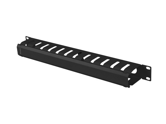 Lanberg AK-1704-B organizador de cables Estante Canaleta ranurada para cables Negro 1 pieza(s)