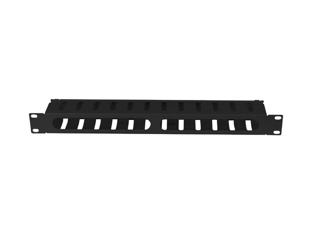 Lanberg AK-1704-B organizador de cables Estante Canaleta ranurada para cables Negro 1 pieza(s)