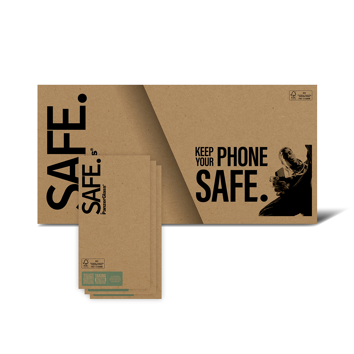 PanzerGlass SAFE. by Sk�rmbeskyttelse iPhone 17| 17 Pro| 16| Ultra-Wide