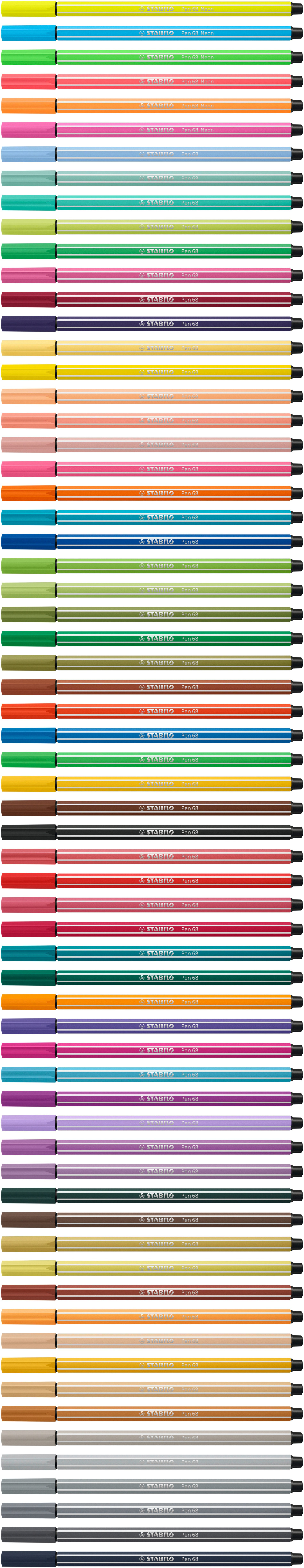 STABILO Pen 68 - Filzstift - Violett - wasserbasierte